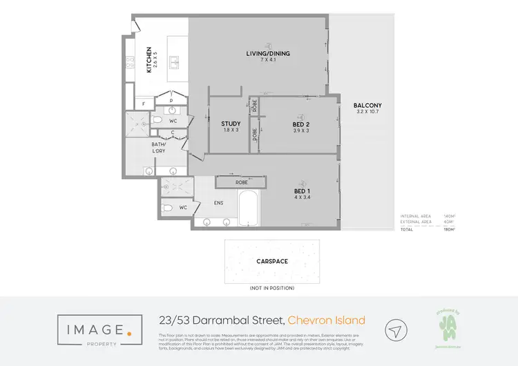 Floorplan of Homely apartment listing, 23/53 Darrambal Street, Chevron Island QLD 4217