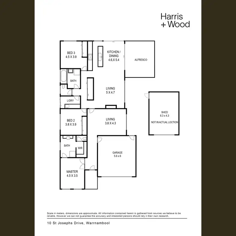 Floorplan of Homely house listing, 10 St Josephs Drive, Warrnambool VIC 3280