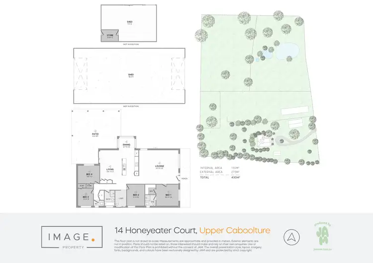 Floorplan of Homely rural property listing, 14 Honeyeater Court, Upper Caboolture QLD 4510