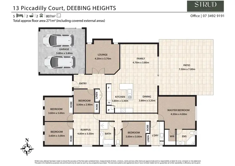 Floorplan of Homely house listing, 13 Piccadilly Court, Deebing Heights QLD 4306