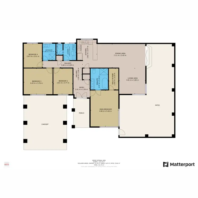 Floorplan of Homely house listing, 6 Parmelia Way, Bassendean WA 6054