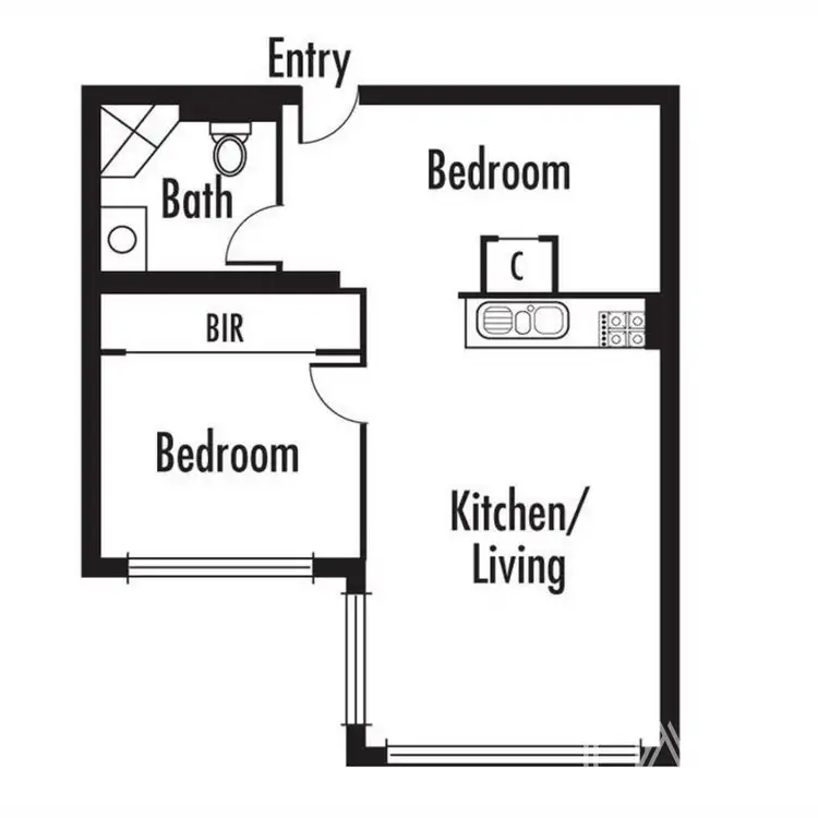 Floorplan of Homely apartment listing, 706/339 Swanston Street, Melbourne VIC 3000
