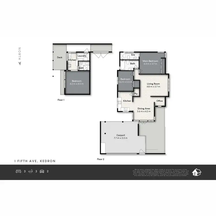 Floorplan of Homely house listing, 1 Fifth Avenue, Kedron QLD 4031
