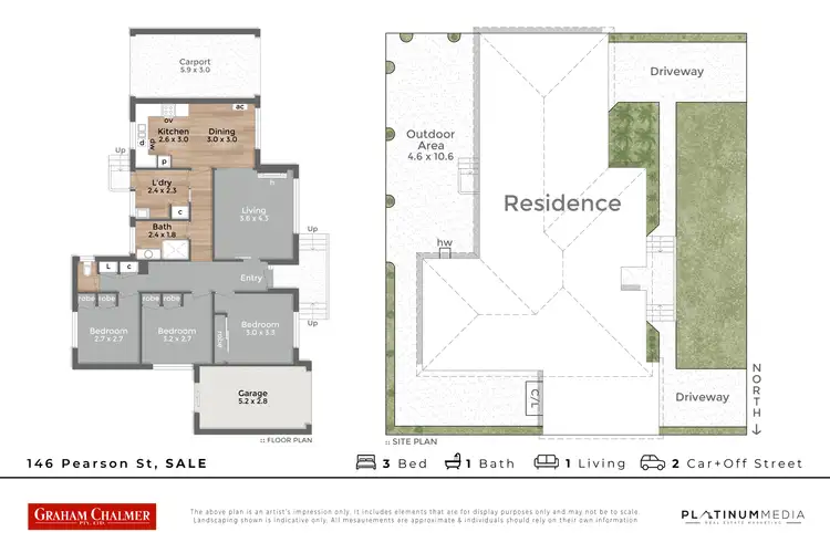 Floorplan of Homely house listing, 146 Pearson Street, Sale VIC 3850