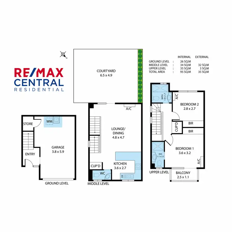 Floorplan of Homely townhouse listing, 7/108 Victoria Street, Spring Hill QLD 4000