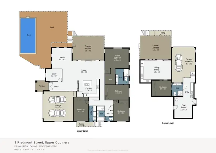 Floorplan of Homely house listing, 8 Piedmont Street, Upper Coomera QLD 4209