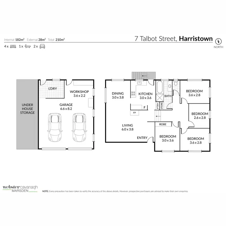 Floorplan of Homely house listing, 7 Talbot Street, Harristown QLD 4350