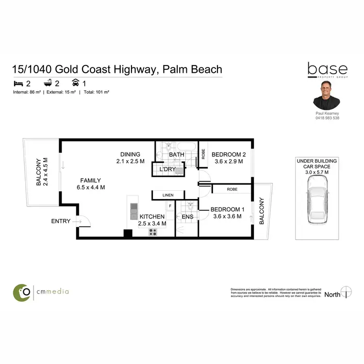 Floorplan of Homely apartment listing, 15/1040 Gold Coast Highway, Palm Beach QLD 4221