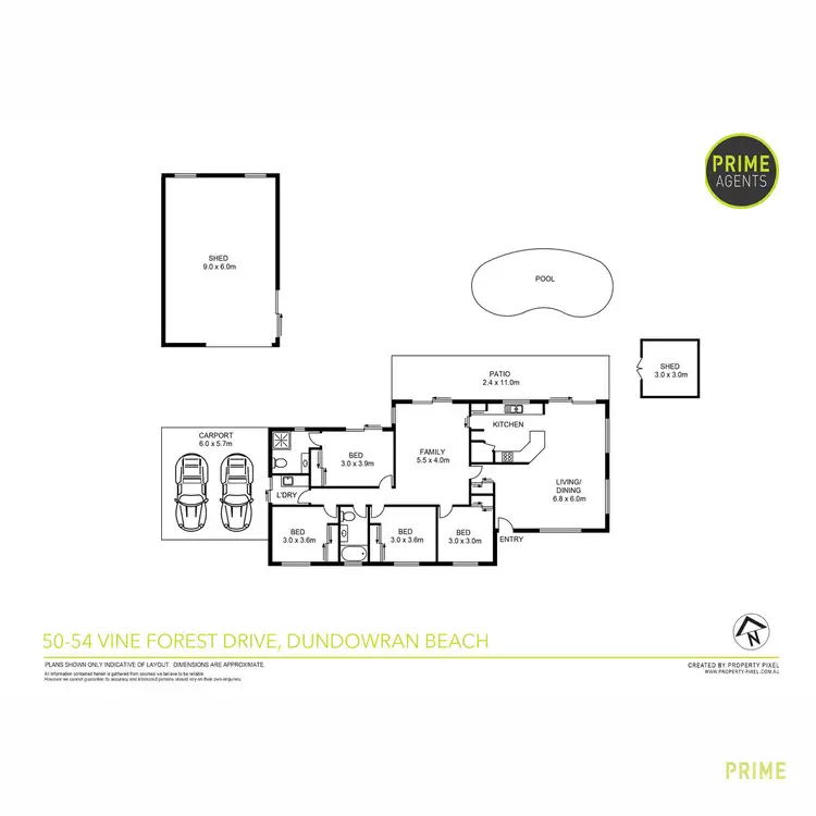 Floorplan of Homely house listing, 50-54 Vine Forest Drive, Dundowran Beach QLD 4655