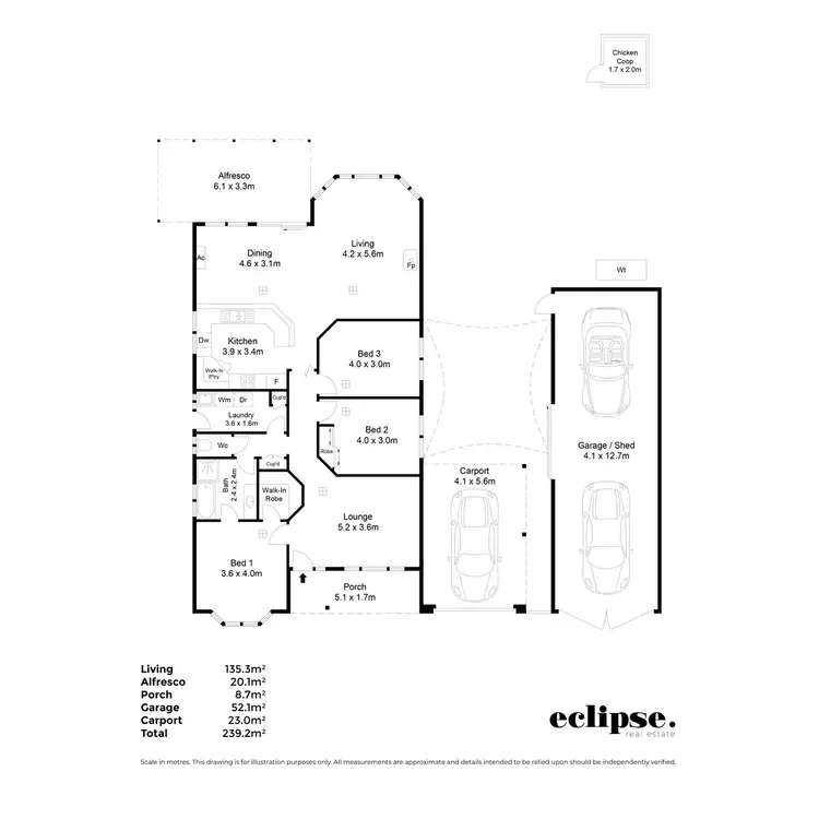 Floorplan of Homely house listing, 7 Earl Court, Andrews Farm SA 5114