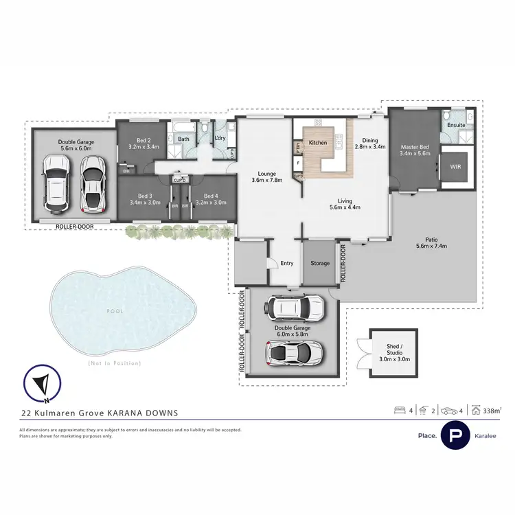 Floorplan of Homely house listing, 22 Kulmaren Grove, Karana Downs QLD 4306