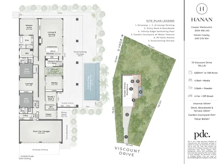Floorplan of Homely house listing, 13 Viscount Drive, Tallai QLD 4213