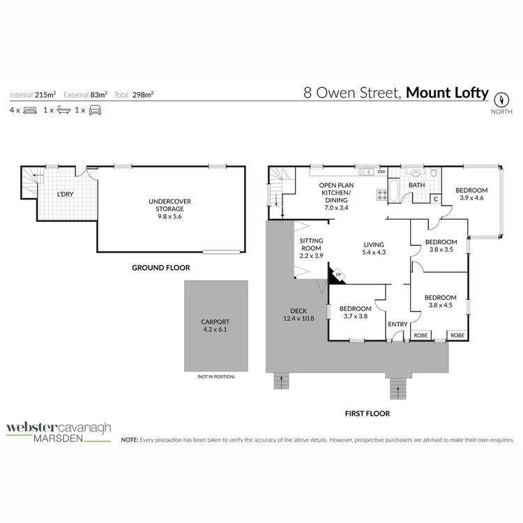 Floorplan of Homely house listing, 8 Owen Street, Mount Lofty QLD 4350