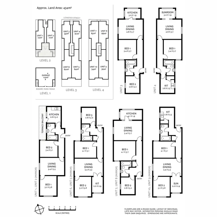 Floorplan of Homely block of units listing, 332-334 Moore Park Road & 83a Leinster Street, Paddington NSW 2021