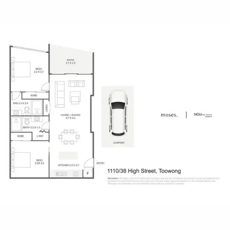 Floorplan of Homely apartment listing, 1110/38 High Street, Toowong QLD 4066