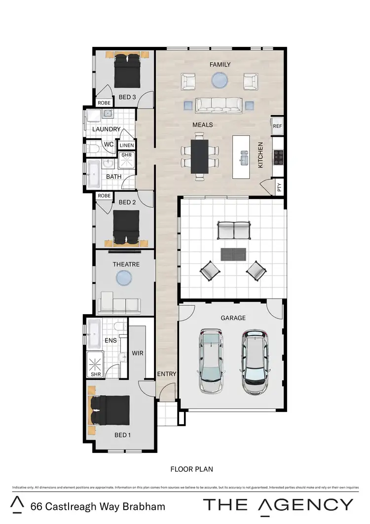 Floorplan of Homely house listing, 66 Castlereagh Way, Brabham WA 6055