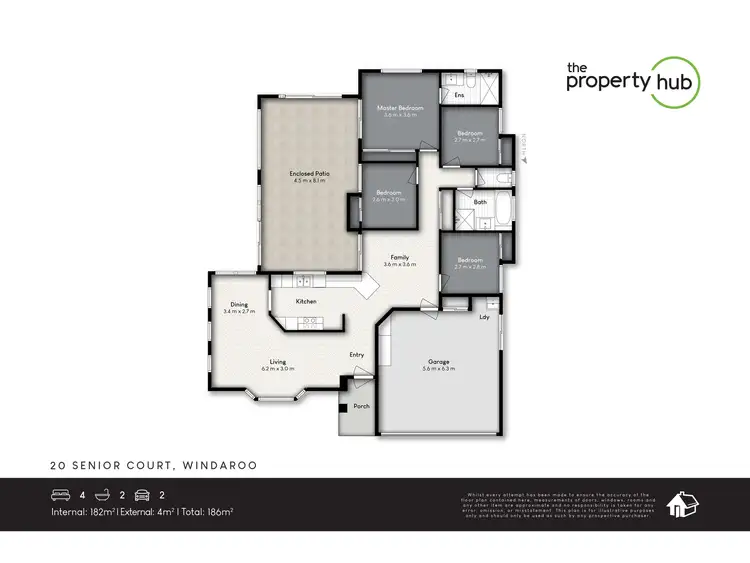 Floorplan of Homely house listing, 20 Senior Crt, Windaroo QLD 4207
