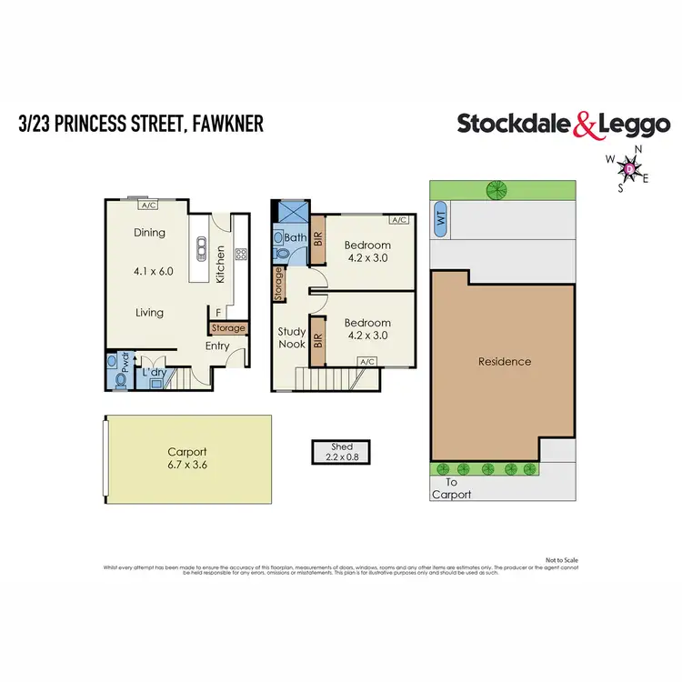 Floorplan of Homely townhouse listing, 3/23 Princess Street, Fawkner VIC 3060