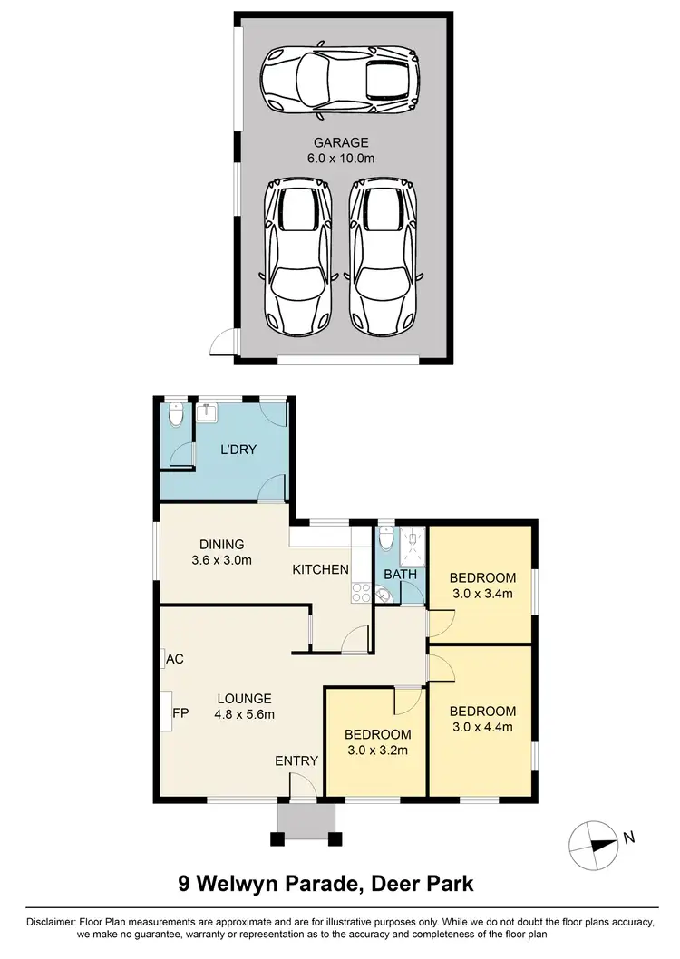 Floorplan of Homely house listing, 9 Welwyn Parade, Deer Park VIC 3023