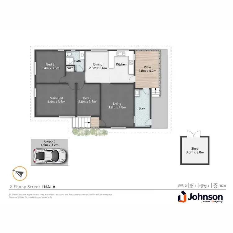 Floorplan of Homely house listing, 2 Ebony Street, Inala QLD 4077