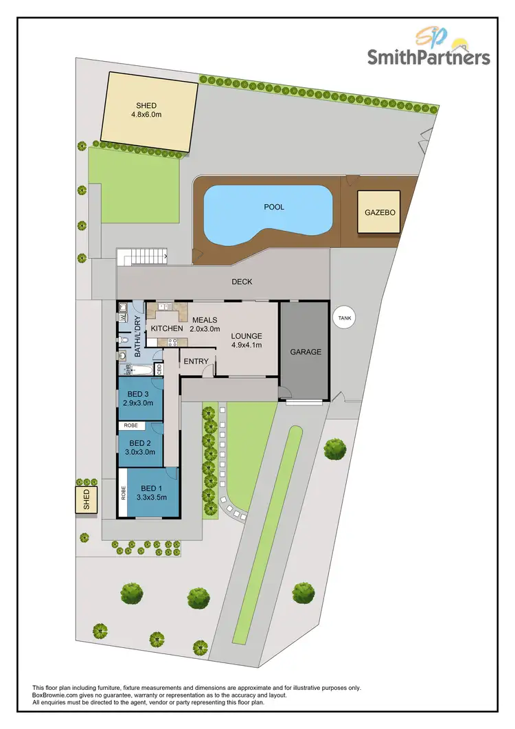 Floorplan of Homely house listing, 10 Middlecoff Street, Fairview Park SA 5126