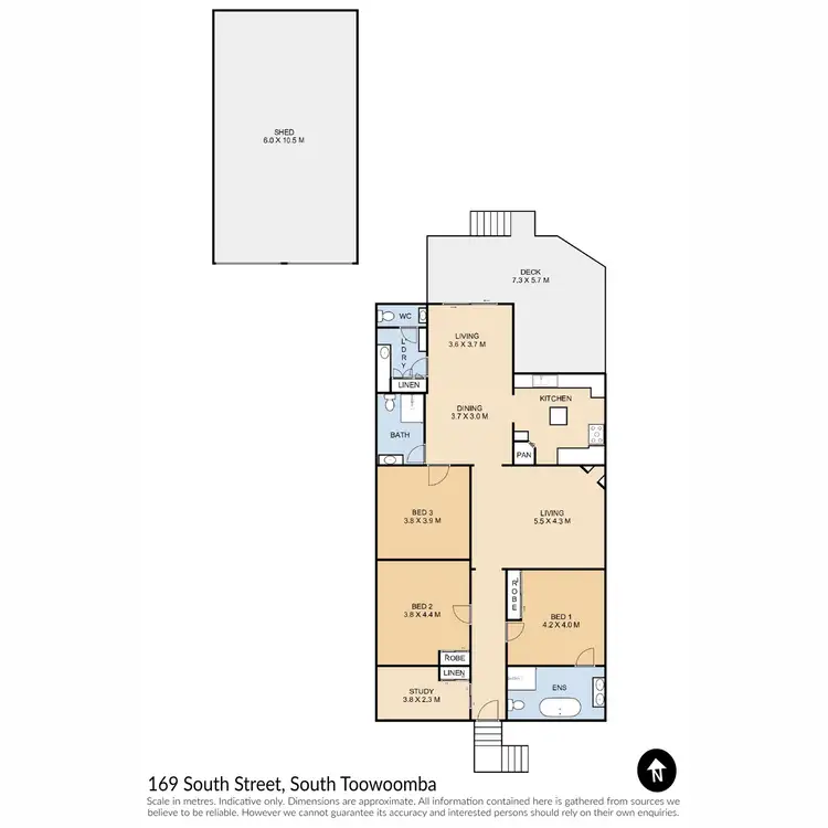 Floorplan of Homely house listing, 169 South Street, South Toowoomba QLD 4350