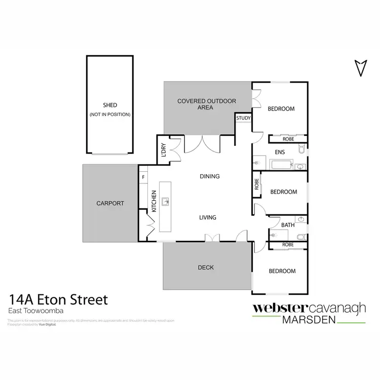 Floorplan of Homely house listing, 14a Eton Street, East Toowoomba QLD 4350