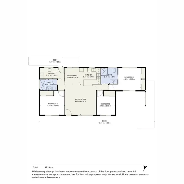 Floorplan of Homely rural property listing, 350 Bunyip-Modella Road, Iona VIC 3815