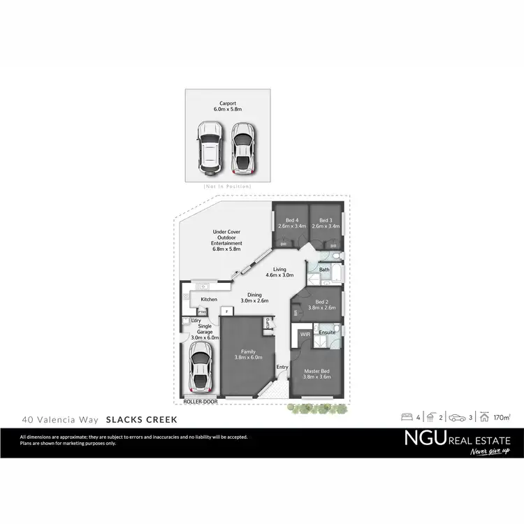 Floorplan of Homely house listing, 40 Valencia Way, Slacks Creek QLD 4127