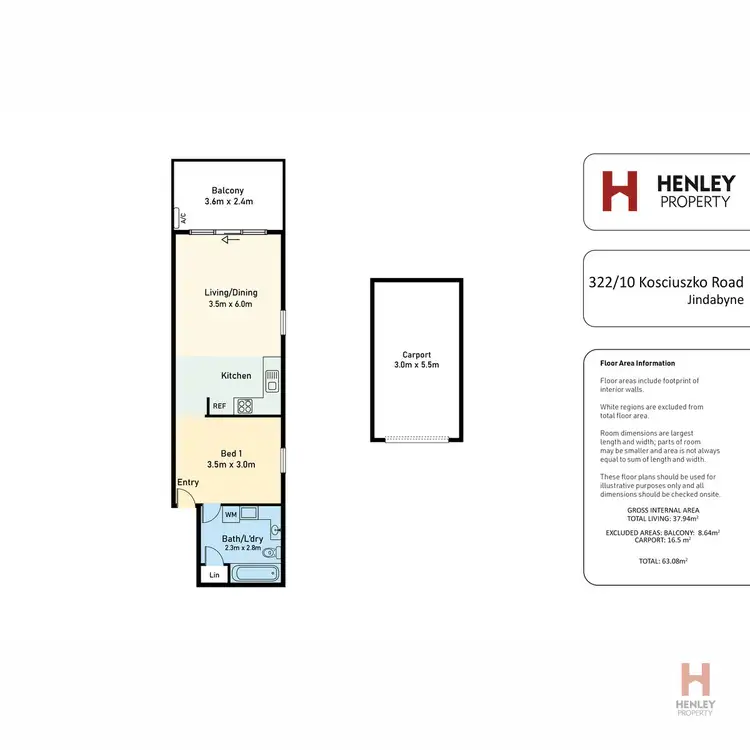 Floorplan of Homely apartment listing, 322/10 Kosciuszko Road, Jindabyne NSW 2627