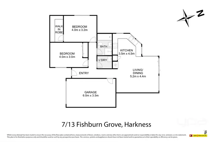 Floorplan of Homely unit listing, 7/13 Fishburn Grove, Harkness VIC 3337