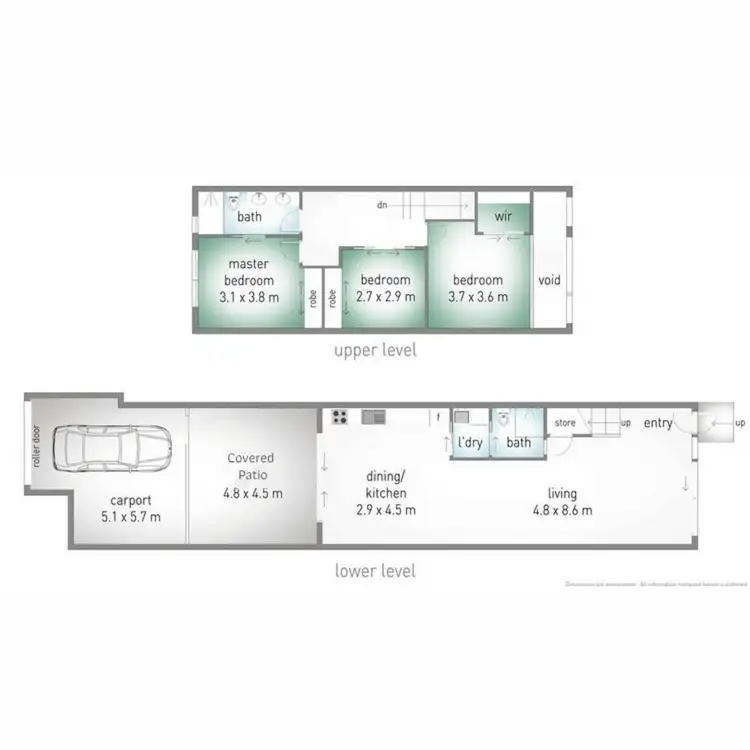 Floorplan of Homely townhouse listing, 11 Emily Way, Varsity Lakes QLD 4227
