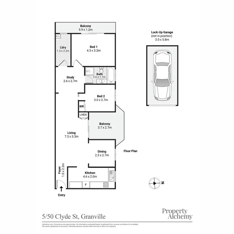 Floorplan of Homely apartment listing, 5/50 Clyde Street, Granville NSW 2142
