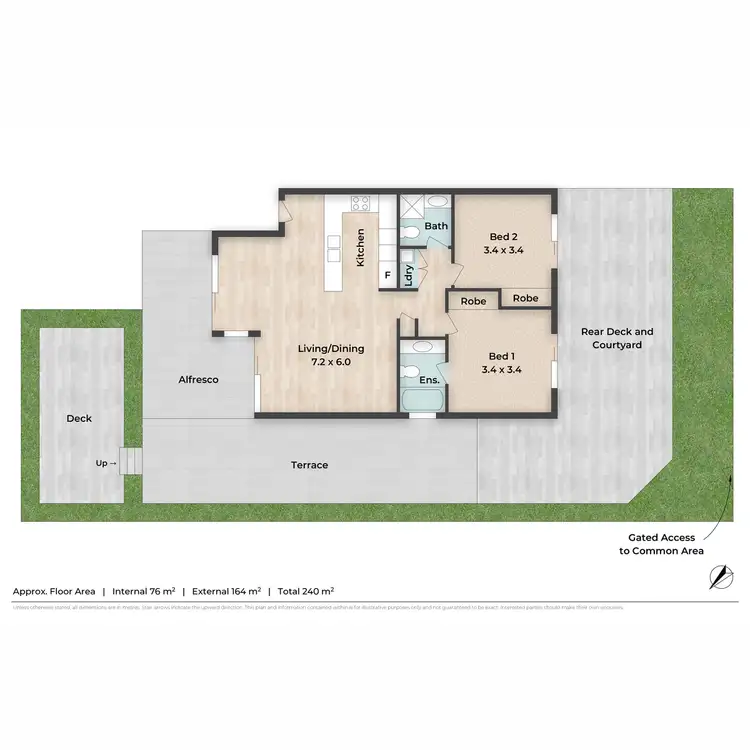Floorplan of Homely unit listing, 1/34 Park Avenue, Auchenflower QLD 4066