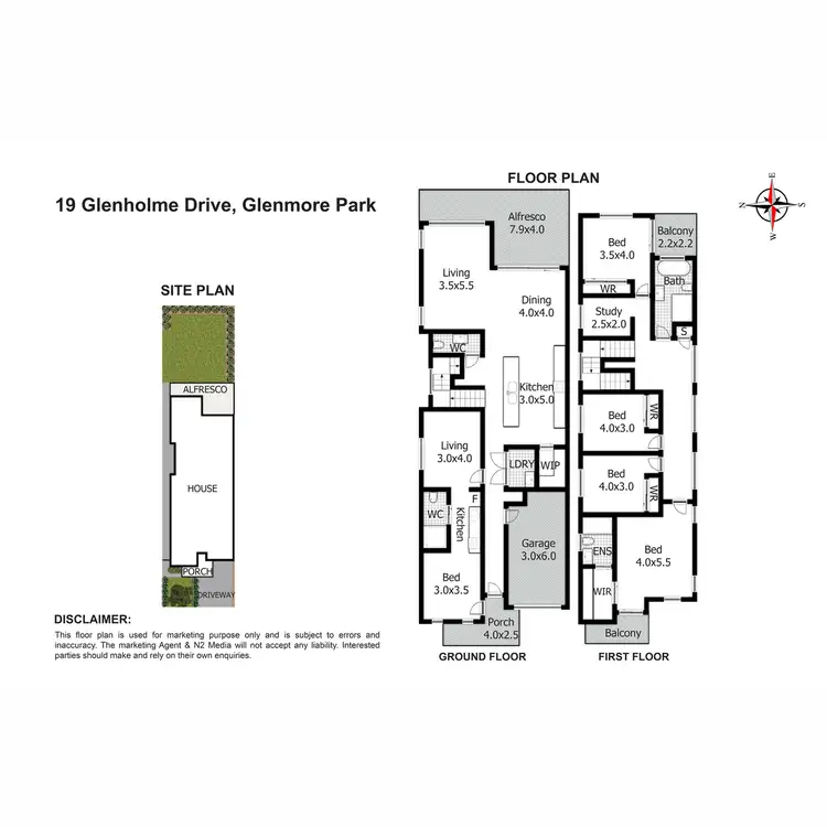 Floorplan of Homely house listing, 19 Glenholme Drive, Glenmore Park NSW 2745