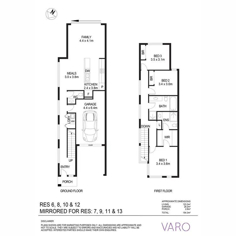 Floorplan of Homely townhouse listing, 11/40-44 Gwynne Street, Firle SA 5070