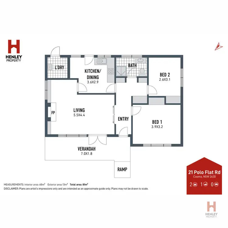 Floorplan of Homely house listing, 21 Polo Flat Road, Cooma NSW 2630