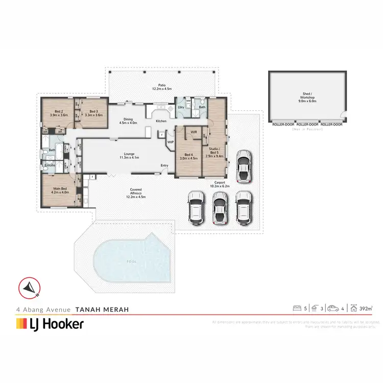 Floorplan of Homely house listing, 4 Abang Avenue, Tanah Merah QLD 4128
