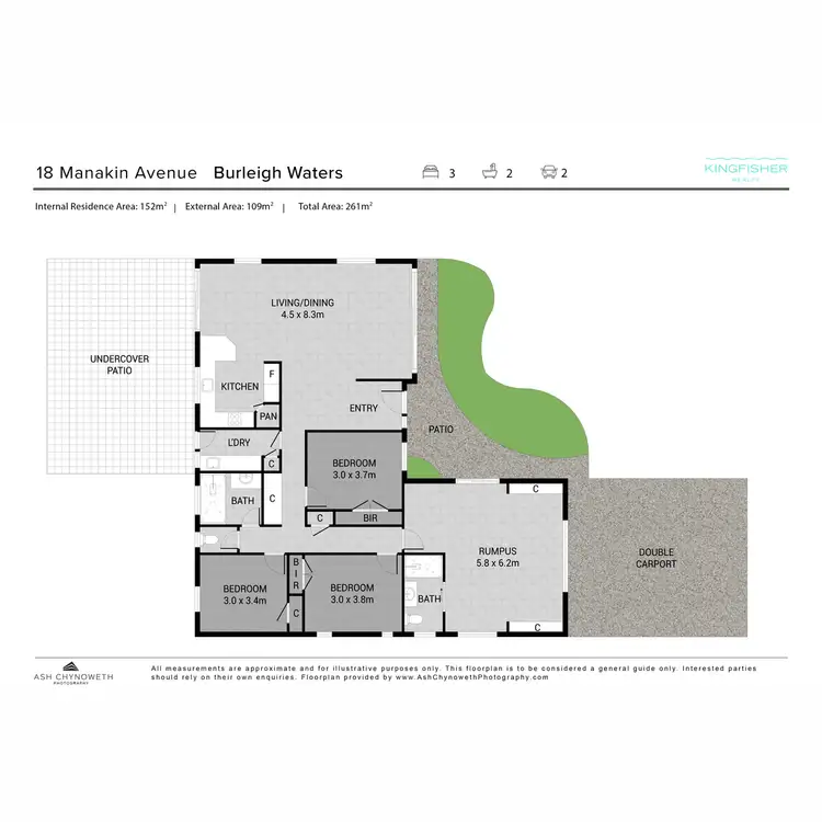 Floorplan of Homely house listing, 18 Manakin Avenue, Burleigh Waters QLD 4220