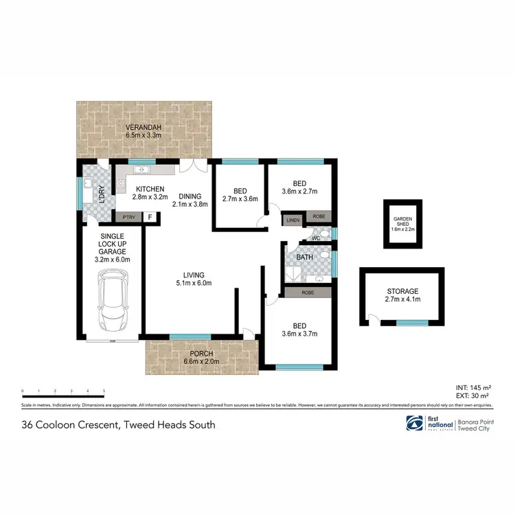 Floorplan of Homely house listing, 36 Cooloon Crescent, Tweed Heads South NSW 2486