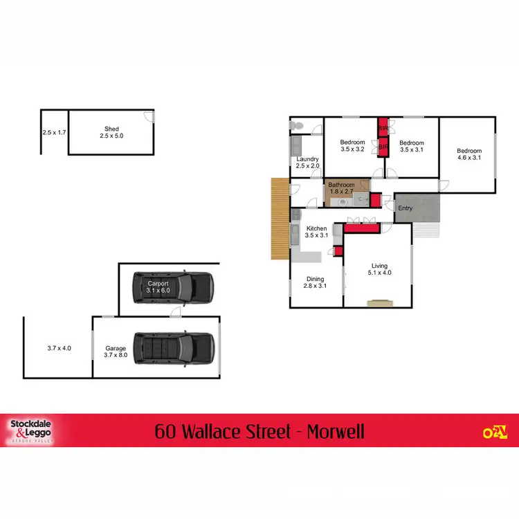 Floorplan of Homely house listing, 60 Wallace Street, Morwell VIC 3840