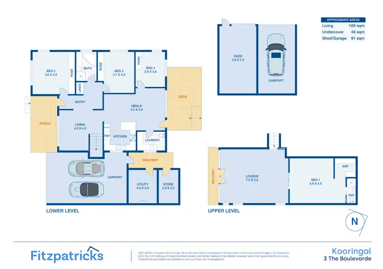 Floorplan of Homely house listing, 3 The Boulevarde, Kooringal NSW 2650