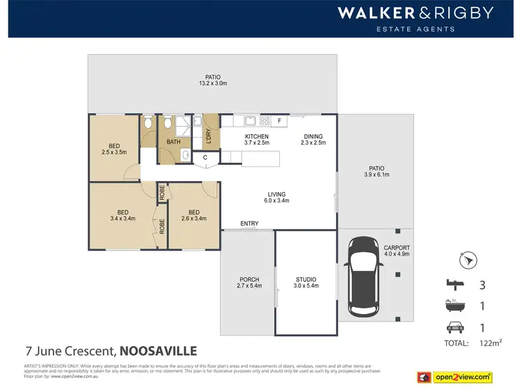 Floorplan of Homely house listing, 7 June Crescent, Noosaville QLD 4566