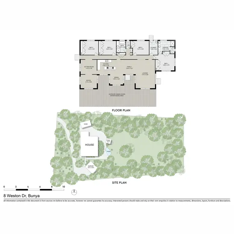Floorplan of Homely house listing, 8 Weston Drive, Bunya QLD 4055