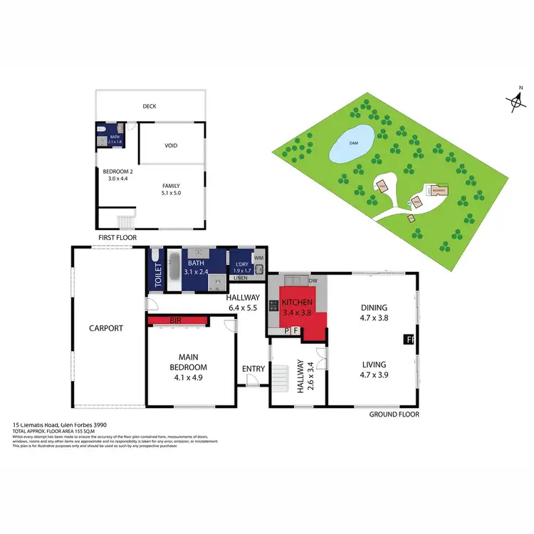 Floorplan of Homely house listing, 15 Clematis Road, Glen Forbes VIC 3990