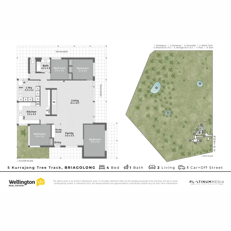Floorplan of Homely rural property listing, 5 Kurrajong Tree Track, Briagolong VIC 3860