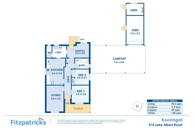 Floorplan of Homely house listing, 414 Lake Albert Road, Kooringal NSW 2650