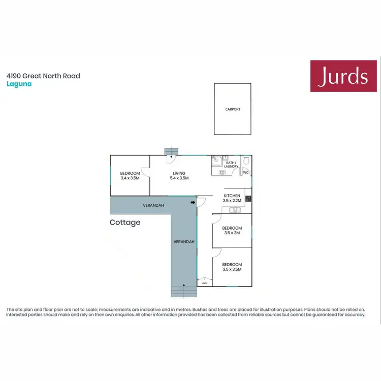 Floorplan of Homely rural property listing, 4190 Great North Road, Laguna NSW 2325