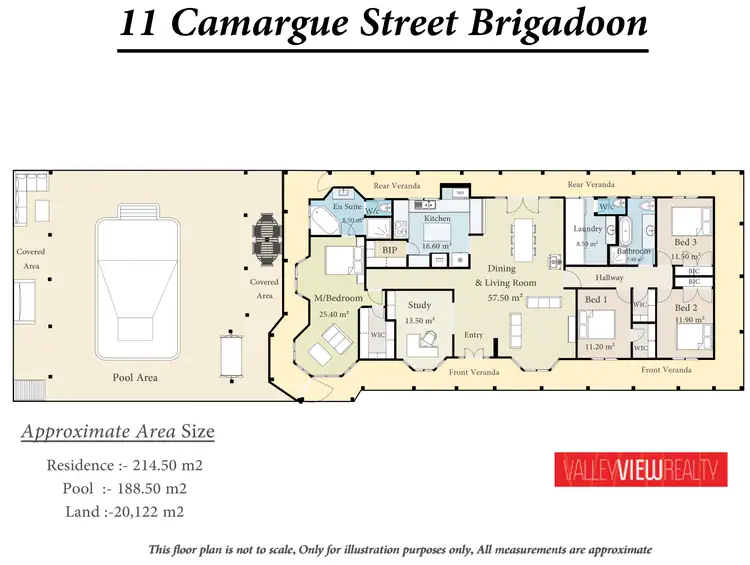 Floorplan of Homely rural property listing, 11 Camargue Drive, Brigadoon WA 6069