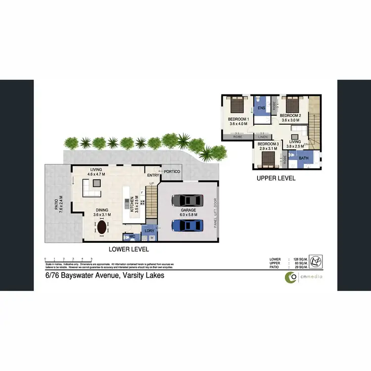 Floorplan of Homely townhouse listing, 6/76 Bayswater Avenue, Varsity Lakes QLD 4227